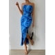 thumbnail image 3 of Vestido PRETTYGARDEN Maxi Azul Strapless Tubo - Talle L, 3 of 6