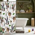 thumbnail image 3 of Manfei Wild Duck Print Shower Curtain 72Wx78L,Rustic Cabin Bath Curtain, 3 of 5