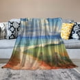 thumbnail image 2 of Chilfamy Ocean Waves Flannel Throw Blanket for Couch Sofa Bed Office Travel Camping School - Exquisite All Seasons Gift 40x50in, 2 of 6
