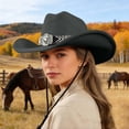 thumbnail image 1 of Chapeau de Cowboy Western Classique pour Extérieur Maison Loisirs Accessoire de Robe à la Mode, 1 of 7