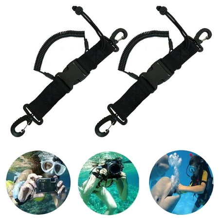 Image of 2PCS Diving Camera Drop Rope Diving Tool Drop Rope Spring Rope Diving Camera Cover Drop Rope