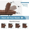 Convertible Futon Sofa Bed, Modern Sleeper Sofa, Brown - Walmart.com