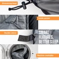 thumbnail image 5 of Backpacking Sleeping Bag – XX-Large, 3-Season, Silver/Black, Envelope Style, Water-Resistant, Lightweight, 30 ° F to 70 ° F, 5 of 7