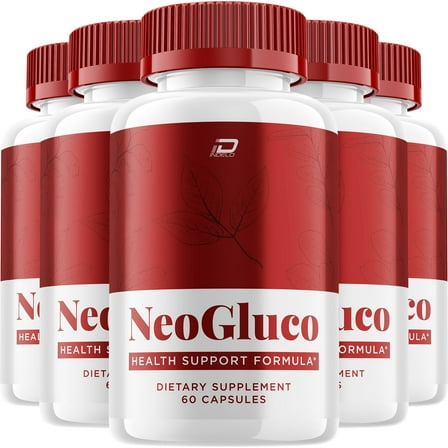 NeoGluco Capsules – Neo Gluco Natural Ingredients Glycogen Support, 5 Pack, 300 Capsules