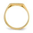 thumbnail image 2 of 14K Yellow Gold Ring Band Signet 12.0x13.0mm Closed Back Men's, 2 of 5