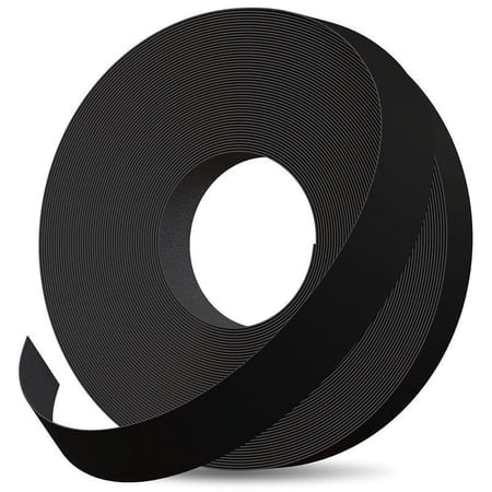 Edge Supply Black Melamine 1/2 inch X 50 ft roll of Black Edge Banding - Pre-glued Flexible Edging - Easy Application Iron-On Edging for Cabinet Repairs Furniture Restoration
