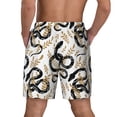 thumbnail image 3 of Kdxio Snake Print Men's Swim Trunks with Compression Liner 7 Inch Inseam Quick Dry Swim Shorts, 3 of 7