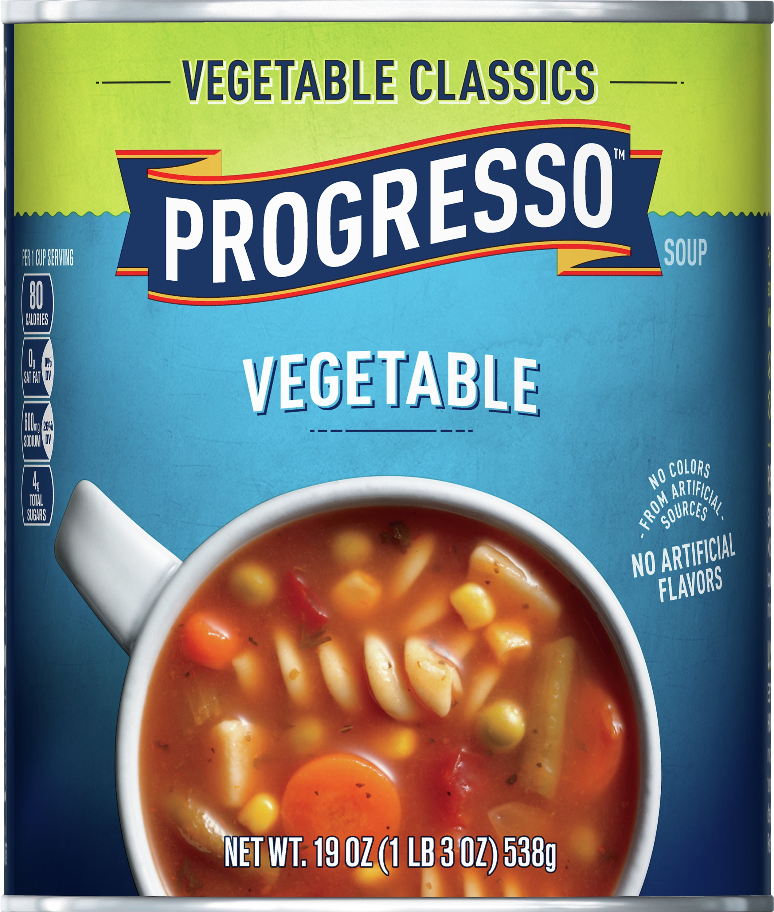 Progresso Soup Vegetable Classics, Vegetable Soup, 19 oz