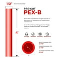 thumbnail image 4 of 1/2" x 4 Ft PEX-B Tube Stick, Red Pex Tubing for Potable Water, 4 of 4