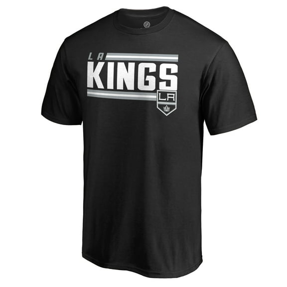 Men's Black Los Angeles Kings Iconic Collection On Side Stripe T-Shirt