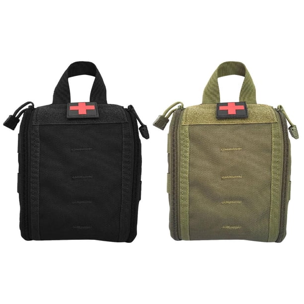 Bolsa médica EDC, paquete de herramientas vacías, organizador para camping, senderismo, caza (verde)