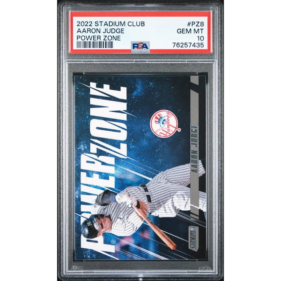 Graded 2022 Topps Stadium Club Aaron Judge #PZ8 Power Zone Baseball Card PSA 10 Gem Mint