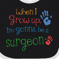 thumbnail image 4 of Inktastic Future Surgeon Kids Doctor Boys or Girls Baby Bib, 4 of 4