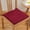 Red, variant on Linen Seat Cushion 16x16 Inch with Removable Washable Cover & Non-Slip Straps, 3 Inch Thick Chair Pad for Dining Chairs, Office Chairs, Kitchen Chairs