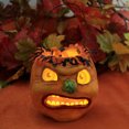 thumbnail image 3 of Jorge De Rojas Griffin Pumpkin Bucket Pickle Nose Mean Face Halloween 43015, 3 of 3