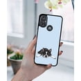 thumbnail image 5 of WIRESTER Shockproof Soft Rubber Cover Case for Motorola Moto G Power 2022 / G Pure 2021 6.5", Boston Terrier Dog Lying Down Looking Up On Light Blue Background, 5 of 5