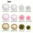 thumbnail image 3 of HaoXun 15 Pcs Round Hanging Paper Lanterns Decorations - Multicolor Paper Party Decor for Rustic, Wedding, Birthday Parties, 3 of 6