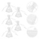 thumbnail image 5 of KAKOWELY 5 bolsas transparentes con cordón para joyería, bolsas de malla para dulces, regalos para bodas y fiestas., 5 of 5