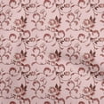 thumbnail image 1 of oneOone Viscose Jersey Light Pink Fabric Asian Pottery Floral Quilting Supplies Print Sewing Fabric By The Yard 60 Inch Wide, 1 of 4