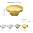 thumbnail image 3 of Frutero con pedestal extraíble, soporte redondo para cesta de frutas, soporte de exhibición de postre, decorativo para decoración de mesa central de cocina, bandeja de frutas de plástico, color blanco, 3 of 4