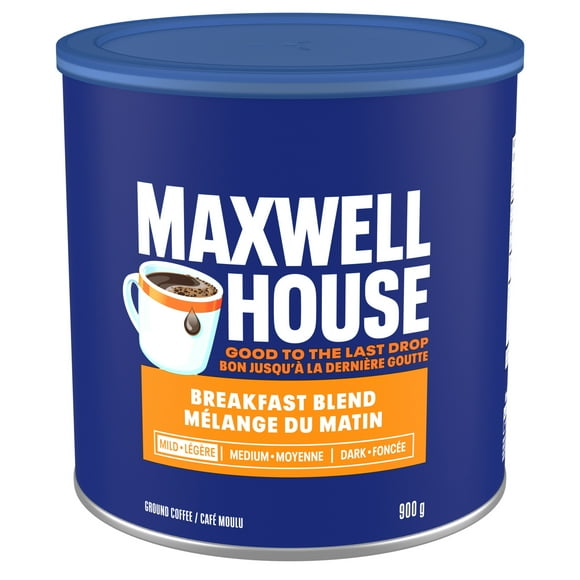 Maxwell House Breakfast Blend Ground Coffee, 900g