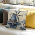 thumbnail image 3 of SHANXI Decorative Square Pillowcase Cushion Case Dutch Landmarks Holland Pillows Cover Cute Sailboat Outside 18x18in, 3 of 5