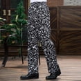 thumbnail image 5 of Men's Casual Elastic Waist Pants Hotel Work Uniform Small Pepper Print, 5 of 7