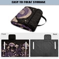 thumbnail image 5 of COEQINE 2-in-1 Golf Cart Seat Cover & Carry Bundle, Folds Like a Bag with Handle, Universal Fit for Two-Seaters, 4 Storage Pockets, Machine Washable Polyester, Purple Mushroom Floral, 5 of 8
