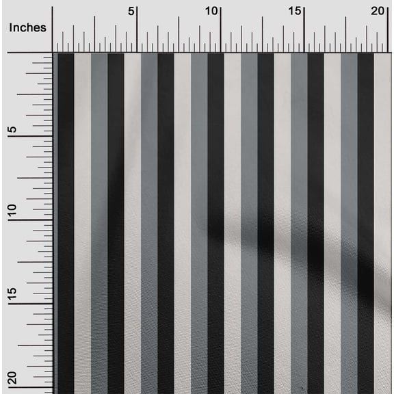 oneOone Viscose Chiffon Off White Fabric Stripes Craft Projects Decor Fabric Printed By The Yard 42 Inch Wide-TQ6
