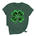 thumbnail image 6 of Happy St Patricks Day Shirt Women Cute Shamrock Graphic Tee Irish Short Sleeve St Pattys Day Shirt, 6 of 8