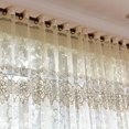 thumbnail image 3 of JCDY Sheer Curtains 63 inch Length 2 Panels Luxury Golden Floral Drapes for Living Room Bedroom,Grommet, 3 of 16