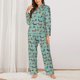 thumbnail image 2 of Fotbe Dachshund Dog Puppy Conjunto de Pijama de Manga Larga para Mujer con Estampado, Ropa de Dormir de 2 Piezas, Conjunto de Casa Suave y Cómodo con Bolsillos-X-Large, 2 of 7