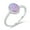Pink, variant on Light Blue Simulated Opal Oval Classic Ring Sterling Silver Size 6