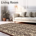 thumbnail image 2 of ODIKA 3'x5' Machine Washable Non-Slip Area Rug, Festive Evergreen Doormat Winter Holiday Welcome Entrance Decoration High Traffic Rug with Pad, Beige, 622173, 2 of 8