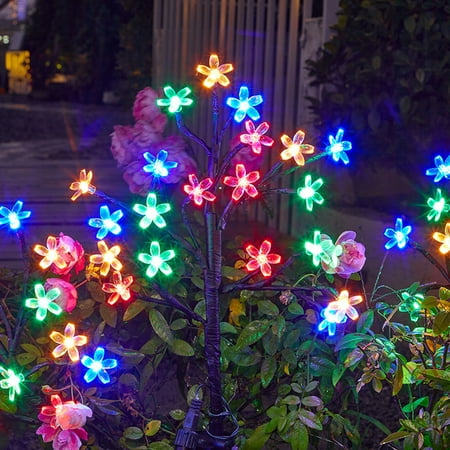 

Kotyreds Solar Ground Light IP65 Waterproof Tree Form Lawn Lamp Simulated for Home Garden