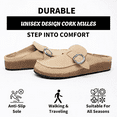 thumbnail image 2 of BERANMEY Casual Women's Mules & Clogs Slip-On Memory Foam Cloud Mules for Womens Mens with Non-Slip Sole Indoor/Outdoor Comfort Supportive Cork Sole Mules for Women 2025, 2 of 5