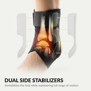 BraceUP Ankle Support Brace for Men and Women – Stabilizer for Sprains, Foot Pain, and Tendonitis Relief