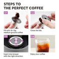 thumbnail image 5 of Reusable K Cups for , 2 Stainless Steel Coffee Pods for 1.0 Coffee Maker,6 Silicone Rings and Paper, 5 of 5