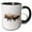 Black/White, variant on 3drose, Usa, Wyoming, Yellowstone National Park. Bison in Winter., 11oz Two-tone Red Mug