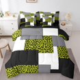 thumbnail image 1 of YST Ensemble de Literie 7 Pcs Imprimé Léopard Complet, Ensembles de Literie Rayés pour Filles Femmes, Texture Peau d'Animal Lit en Sac, Ensembles de Lit Réversibles Abstraits Modernes avec Draps Décoration de Chambre, 1 of 5