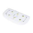 thumbnail image 3 of NFTIGB SUN Mini Nail Dryer 6W UV Gel Polish Curing LED Lamp Portable Manicure Tool White 5.15 inches / 13.1 cm, 3 of 6
