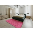 thumbnail image 4 of Ahgly Company Indoor Square Mid-Century Modern Hot Deep Pink Persian Area Rugs, 8' Square, 4 of 6