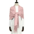 thumbnail image 6 of ManxiVoo Women's Imitation Wrap Evening Gown Shawl Long Scarf Soft Lightweight Elegant Accessory for Special Occasions and Formal Events Pink, 6 of 7