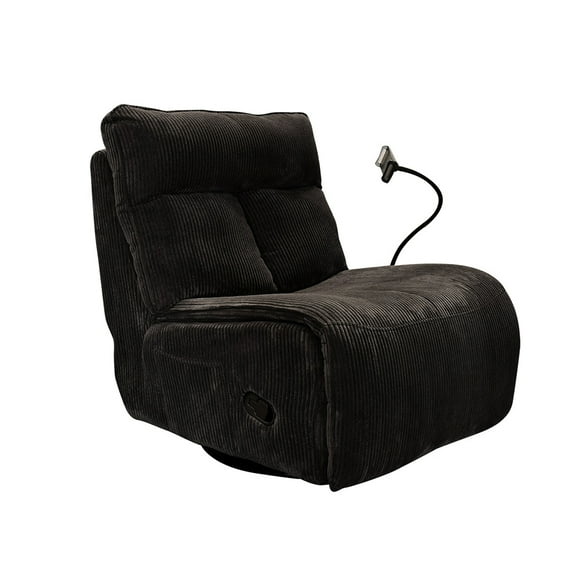 Sillon Giratorio Reclinable Blue Room Belle Lincoln Black