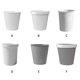 thumbnail image 3 of Billuyoard Cubo de basura Cubo de basura Sin tapa Caja de desechos Tipo abierto Plástico Negocio Cocina Baño Hogar Organizador Adornos Suministros de limpieza para el hogar Gris 9L/sin anillo final, 3 of 6