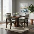 thumbnail image 1 of Set de Comedor SALVANTO Joshua 4 Sillas 90x90 cm MDF UV color Parota, 1 of 7