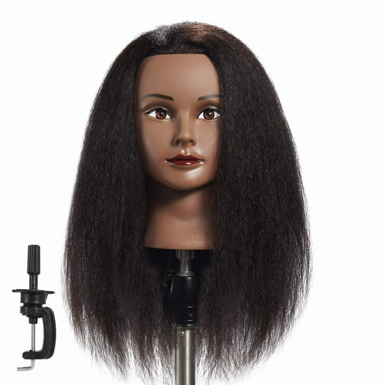 Hairginkgo Mannequin Head 100 Real Hair Manikin Head Styling