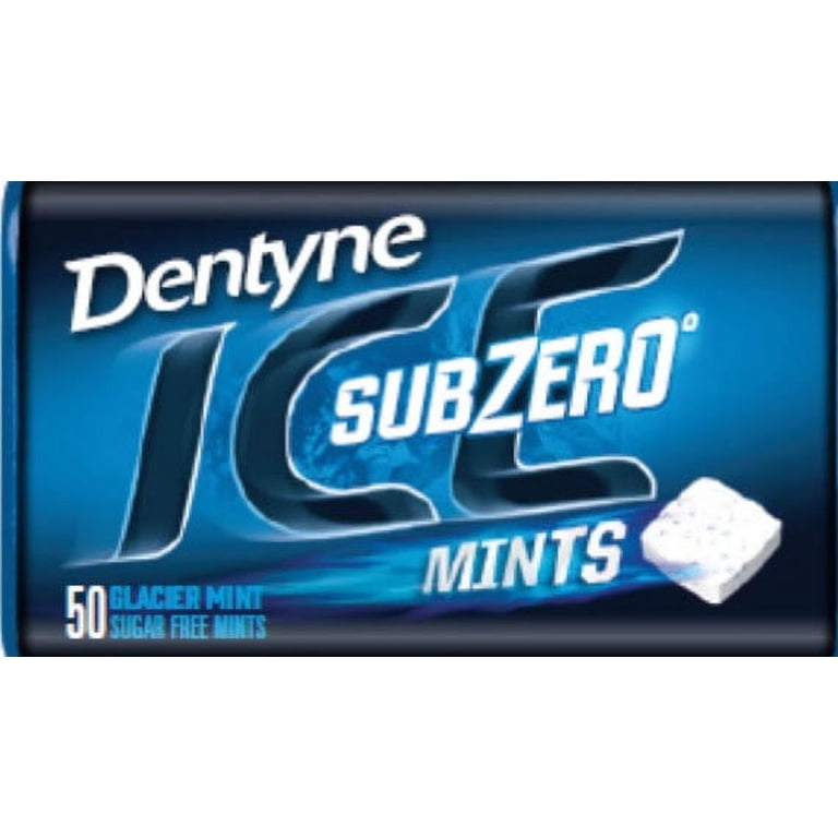 Dentyne 50pc Dent Ice Sz Glacier Mint - Walmart.com