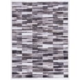 thumbnail image 2 of Contemporary Home Living 3' x 5' Linear Patchwork Area Throw Rug - Gray and Cream, 2 of 7
