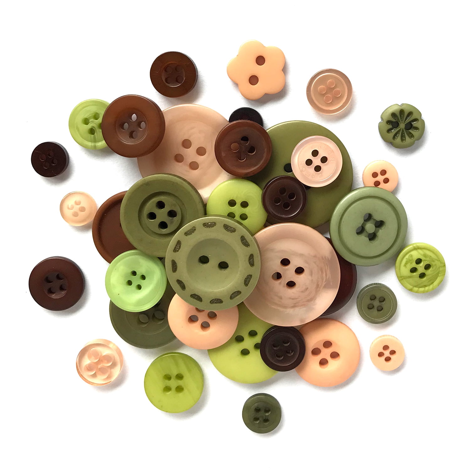 Buttons Galore Button Bonanza Colorful Craft & Sewing ButtonsCampy 1/2 Pound Approx. 300